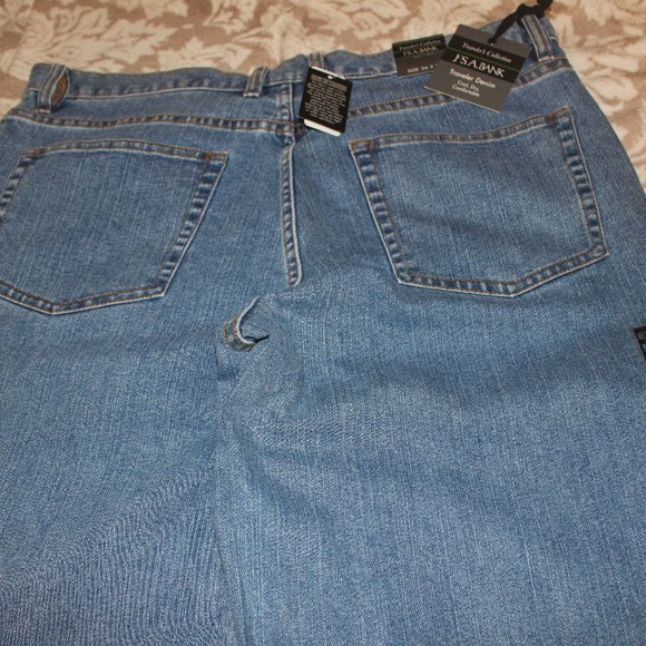 New Jean JosA Bank 36x30L Traveler Denim - Picture 4 of 4